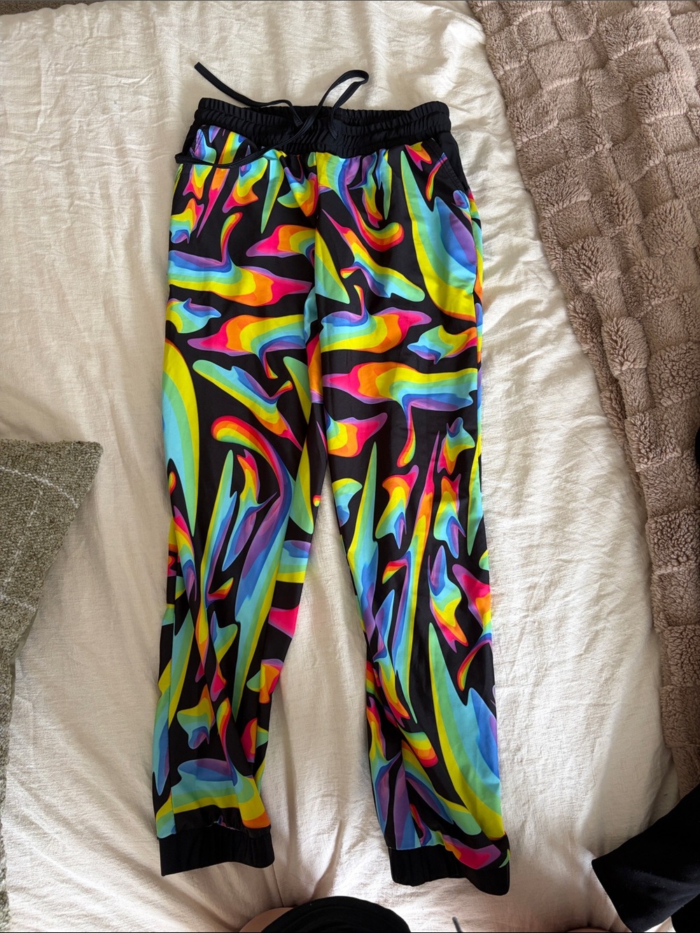 Multicolor Abstract Jogger Pants